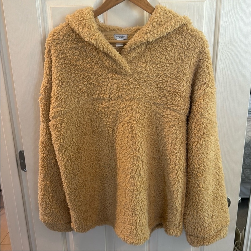 Canyon River Plush Hoodie Sweatshirt Pullover Size XL NWT